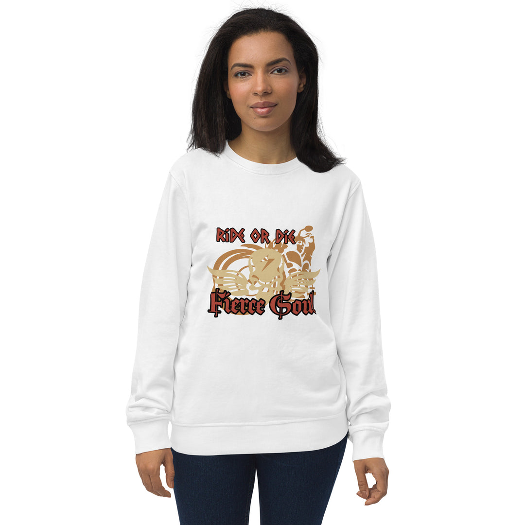 Ride or Die, Fierce Soul, Unisex organic sweatshirt