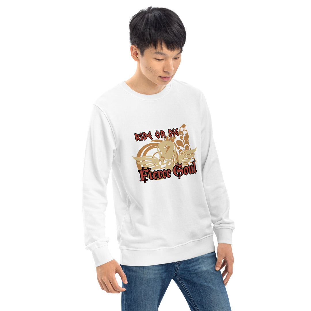 Ride or Die, Fierce Soul, Unisex organic sweatshirt