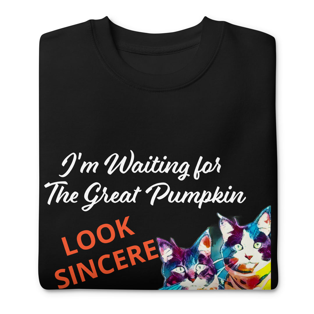 Great Pumpkin, look sincere, Halloween, Unisex Premium Sweatshirt