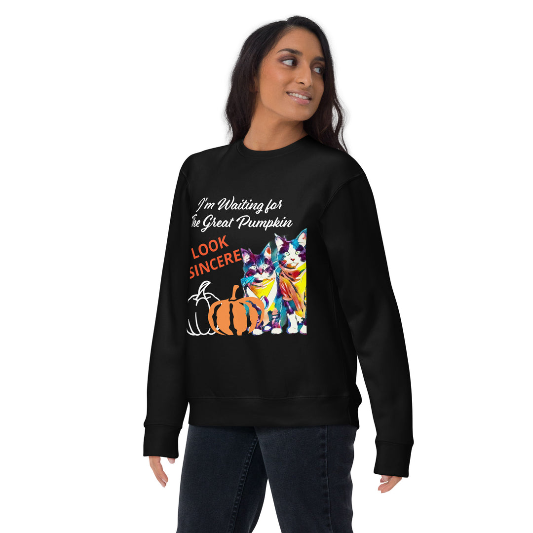 Great Pumpkin, look sincere, Halloween, Unisex Premium Sweatshirt