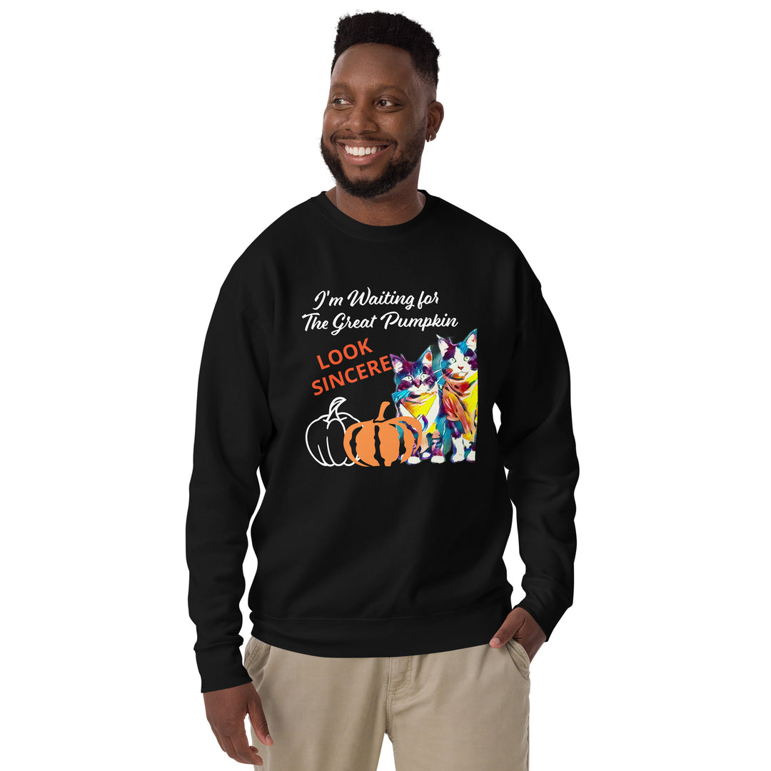 Great Pumpkin, look sincere, Halloween, Unisex Premium Sweatshirt