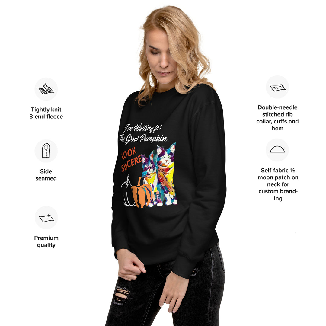 Great Pumpkin, look sincere, Halloween, Unisex Premium Sweatshirt