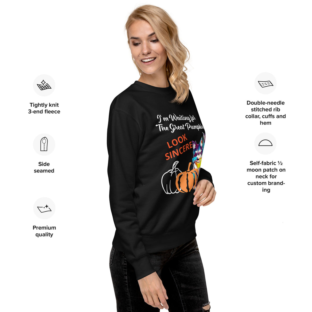 Great Pumpkin, look sincere, Halloween, Unisex Premium Sweatshirt