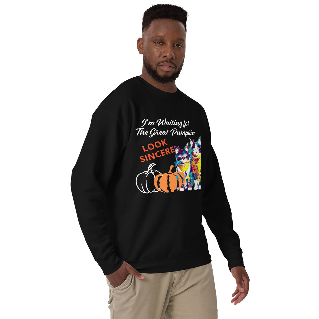 Great Pumpkin, look sincere, Halloween, Unisex Premium Sweatshirt