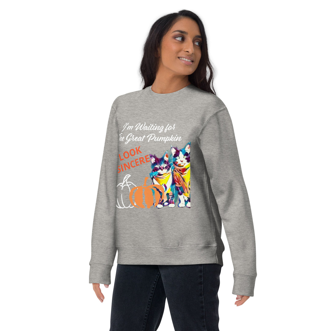 Great Pumpkin, look sincere, Halloween, Unisex Premium Sweatshirt