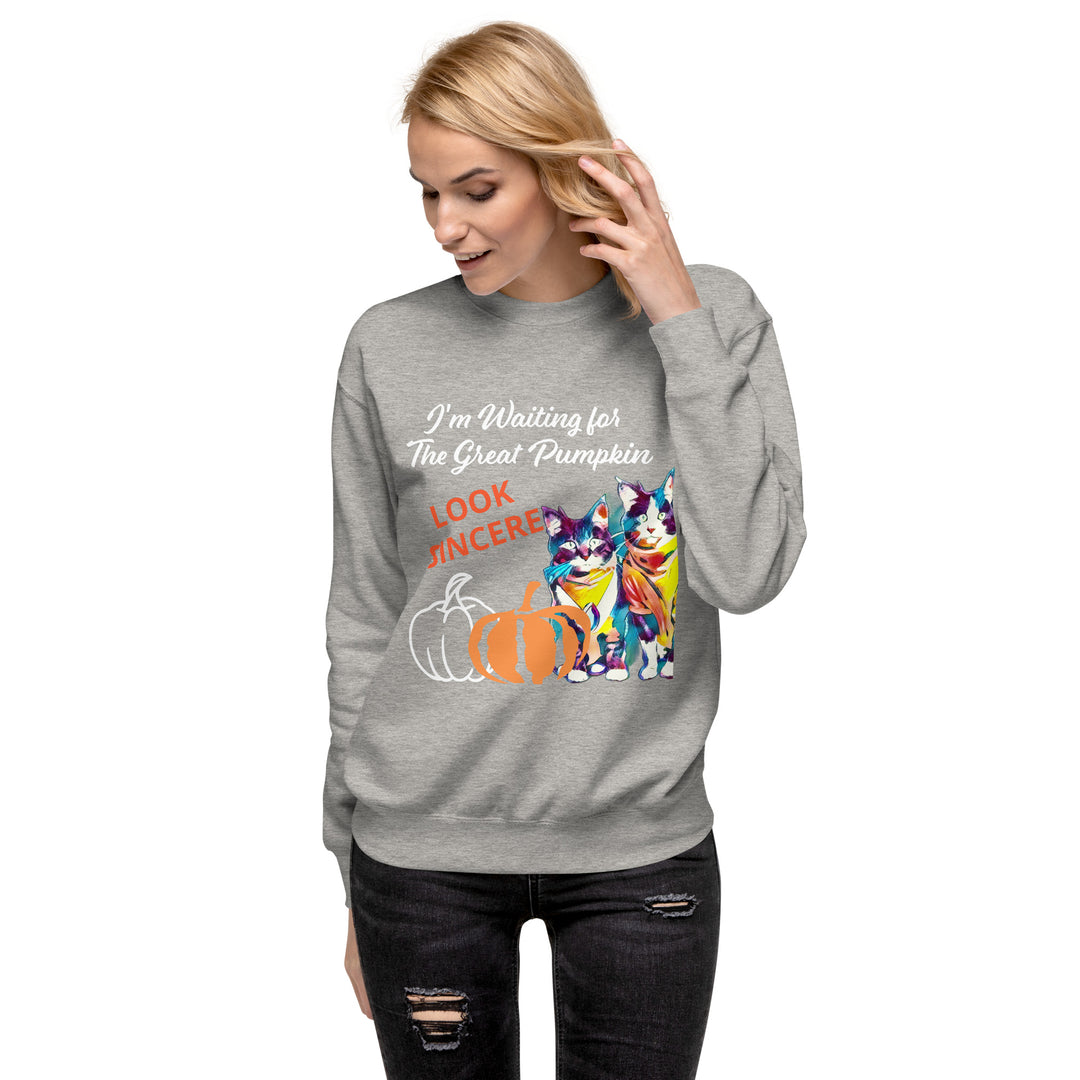 Great Pumpkin, look sincere, Halloween, Unisex Premium Sweatshirt