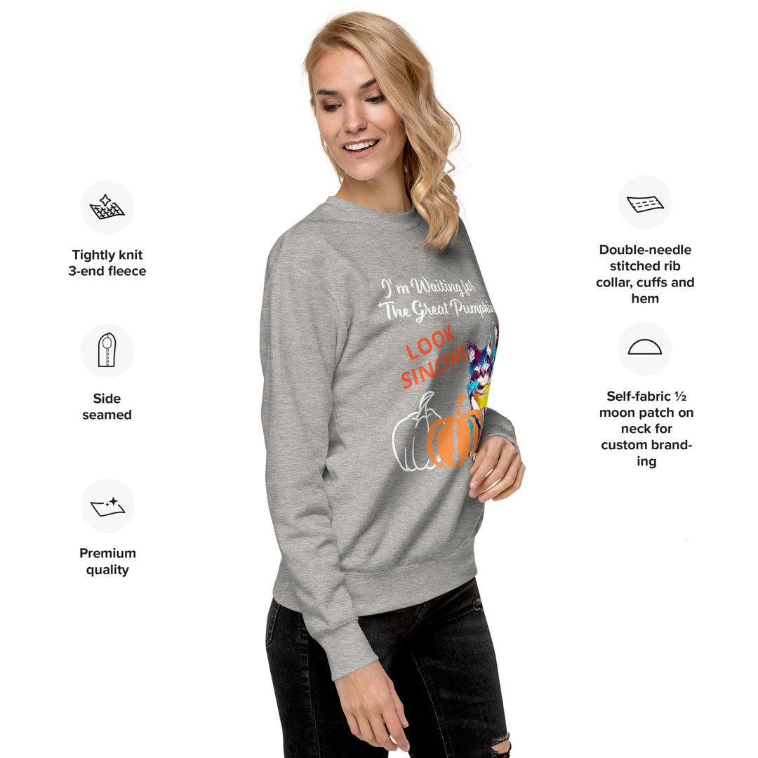 Great Pumpkin, look sincere, Halloween, Unisex Premium Sweatshirt