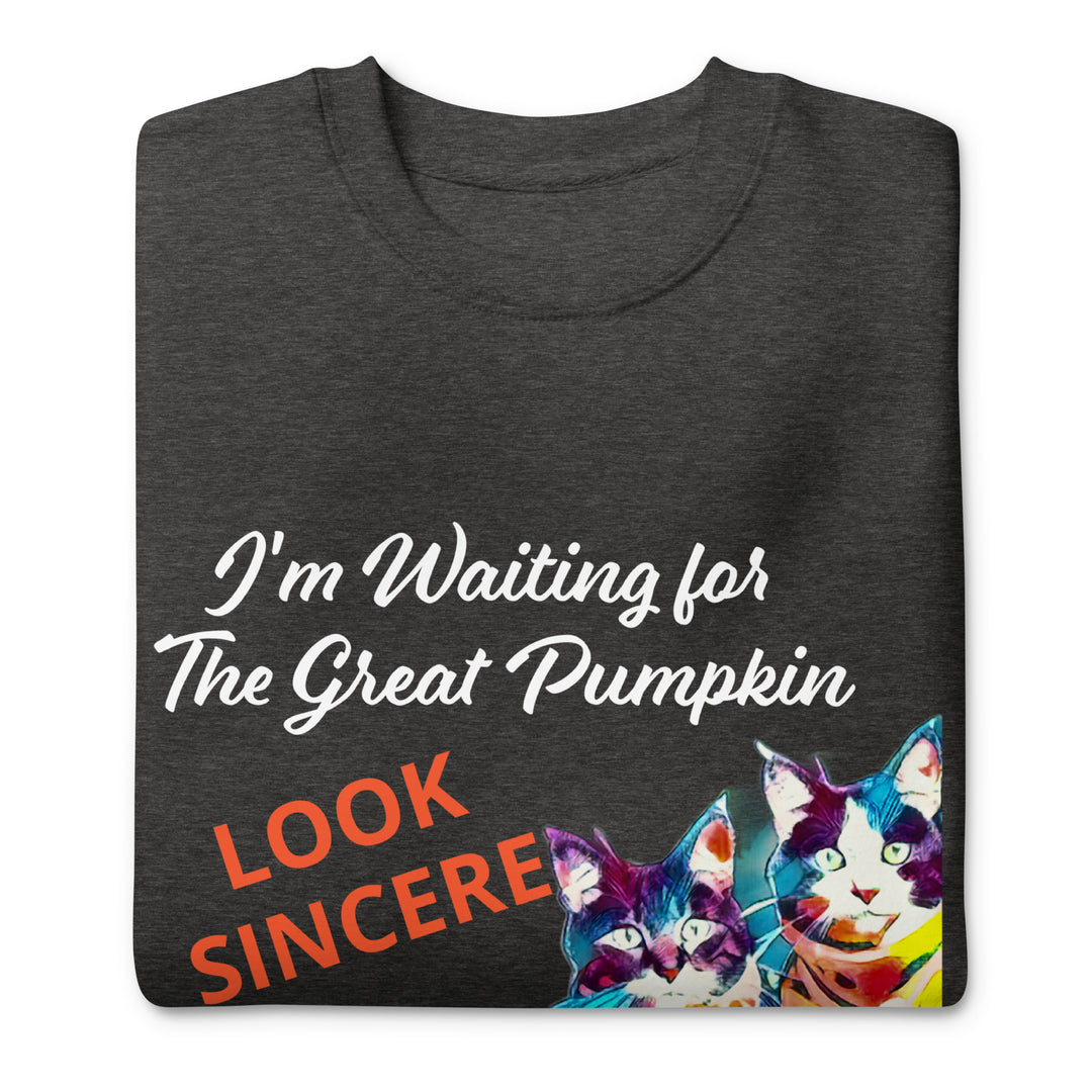 Great Pumpkin, look sincere, Halloween, Unisex Premium Sweatshirt