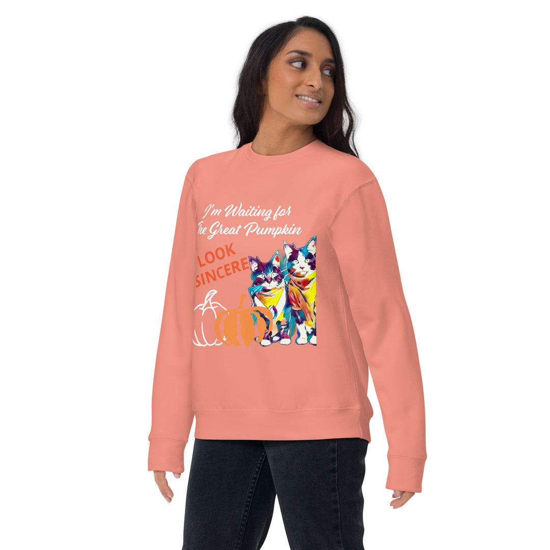 Great Pumpkin, look sincere, Halloween, Unisex Premium Sweatshirt