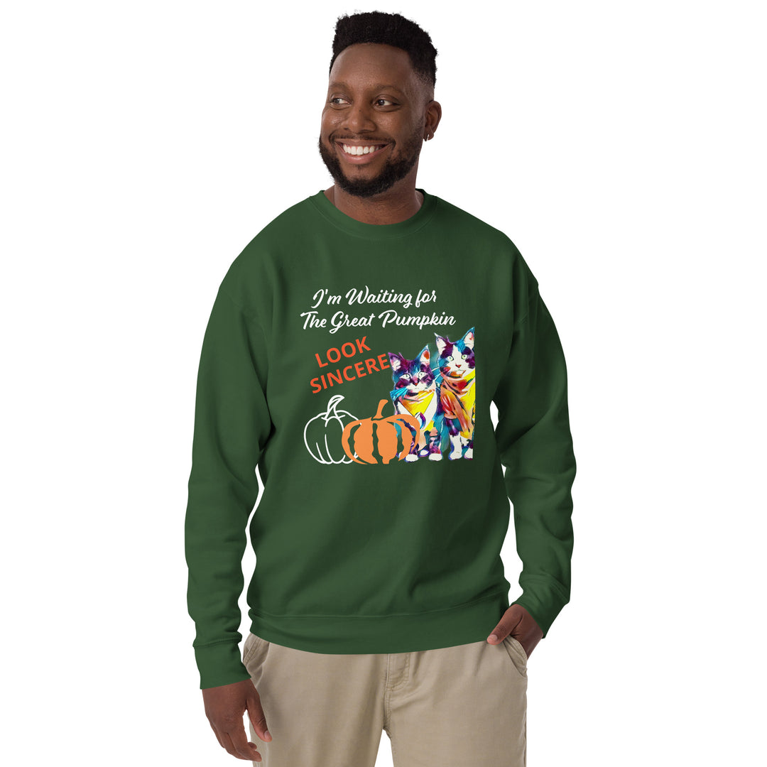 Great Pumpkin, look sincere, Halloween, Unisex Premium Sweatshirt