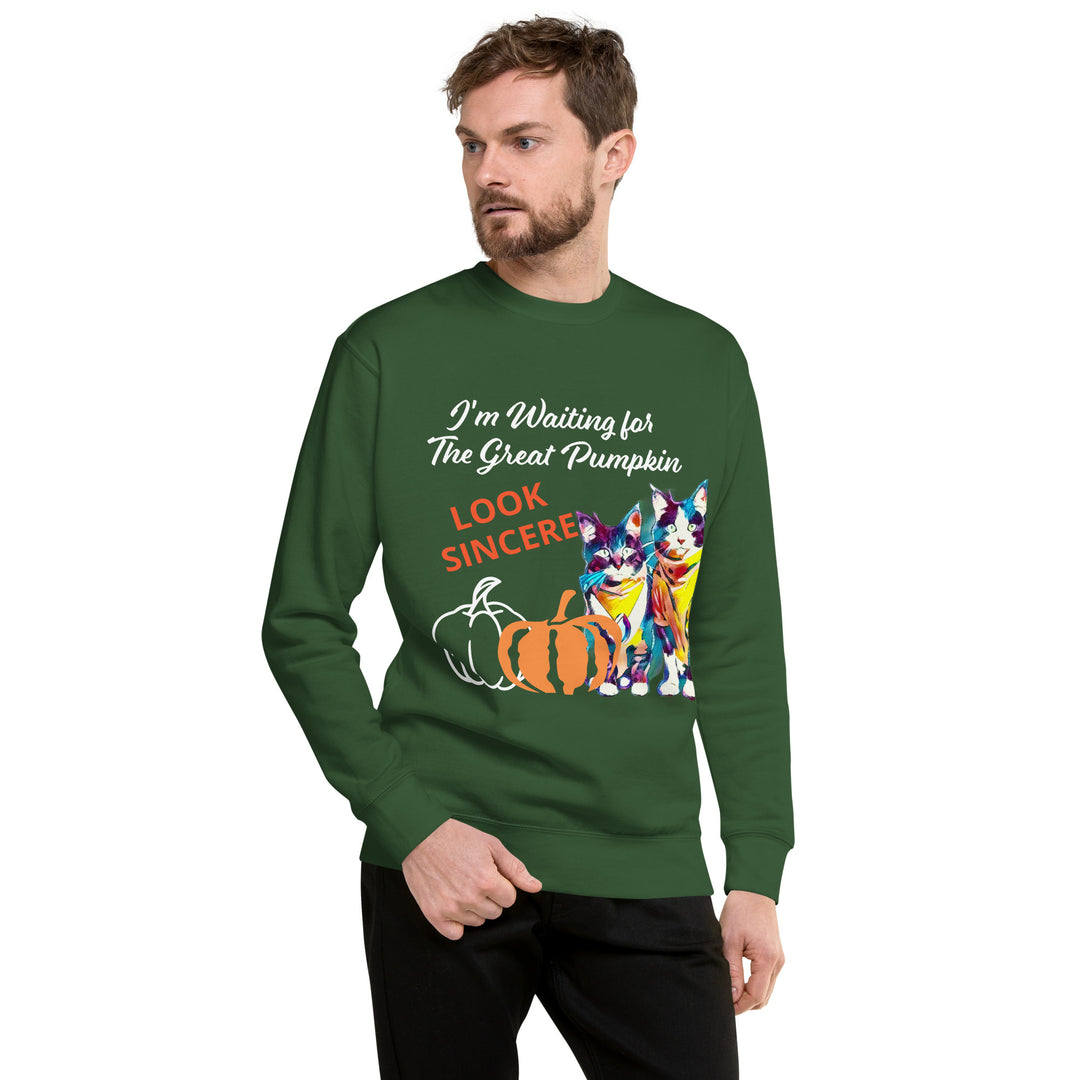 Great Pumpkin, look sincere, Halloween, Unisex Premium Sweatshirt