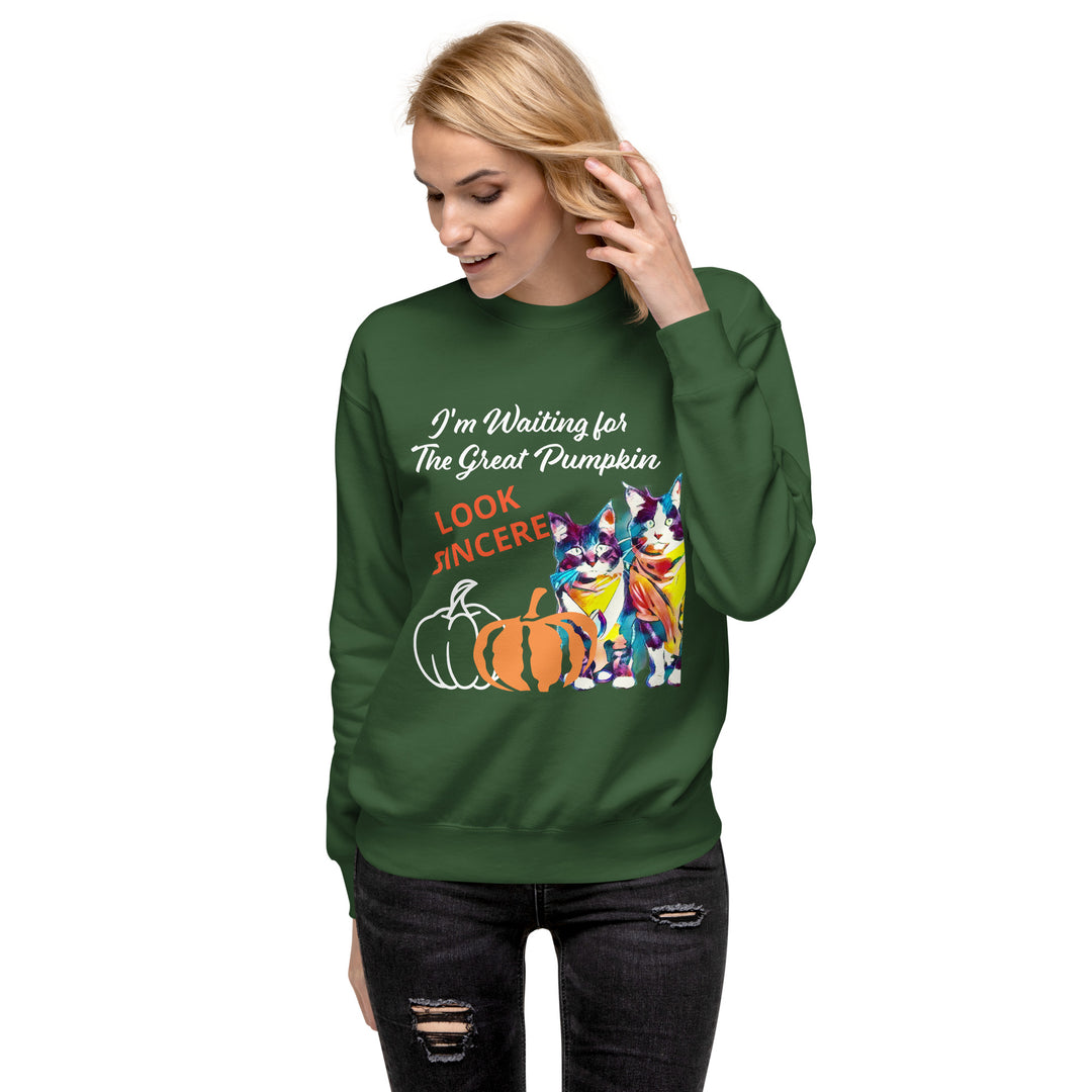 Great Pumpkin, look sincere, Halloween, Unisex Premium Sweatshirt