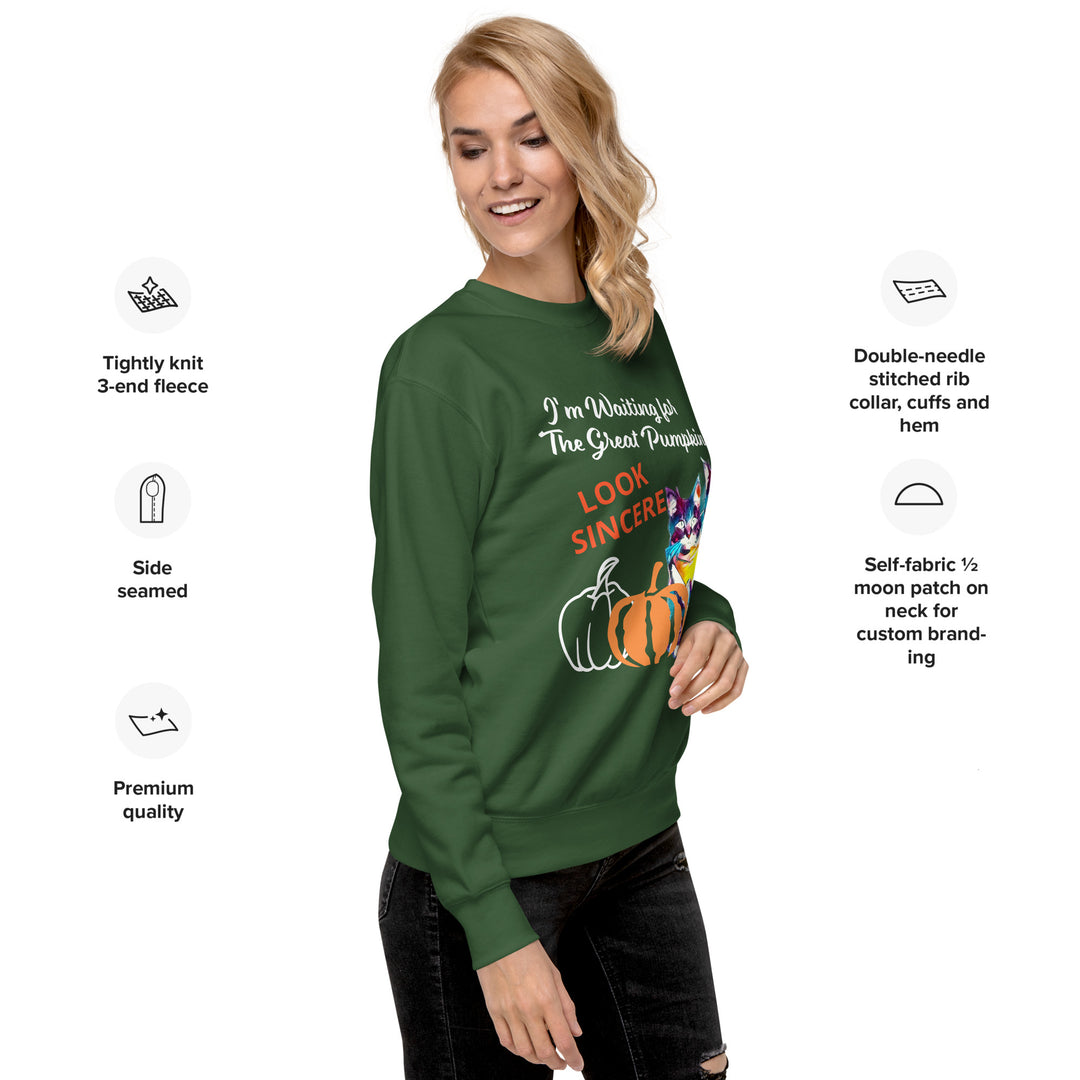 Great Pumpkin, look sincere, Halloween, Unisex Premium Sweatshirt