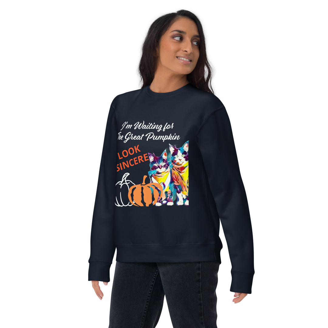 Great Pumpkin, look sincere, Halloween, Unisex Premium Sweatshirt