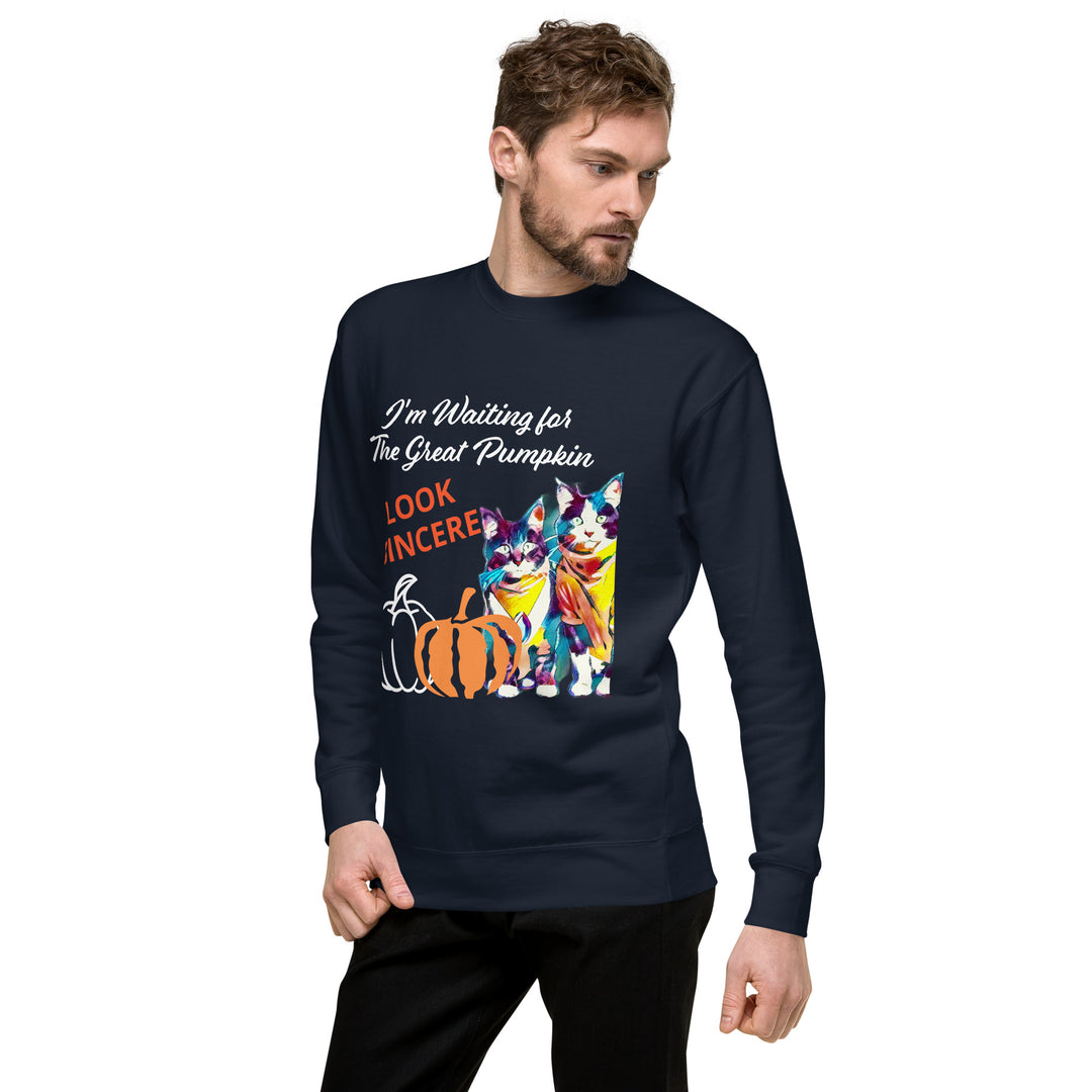Great Pumpkin, look sincere, Halloween, Unisex Premium Sweatshirt