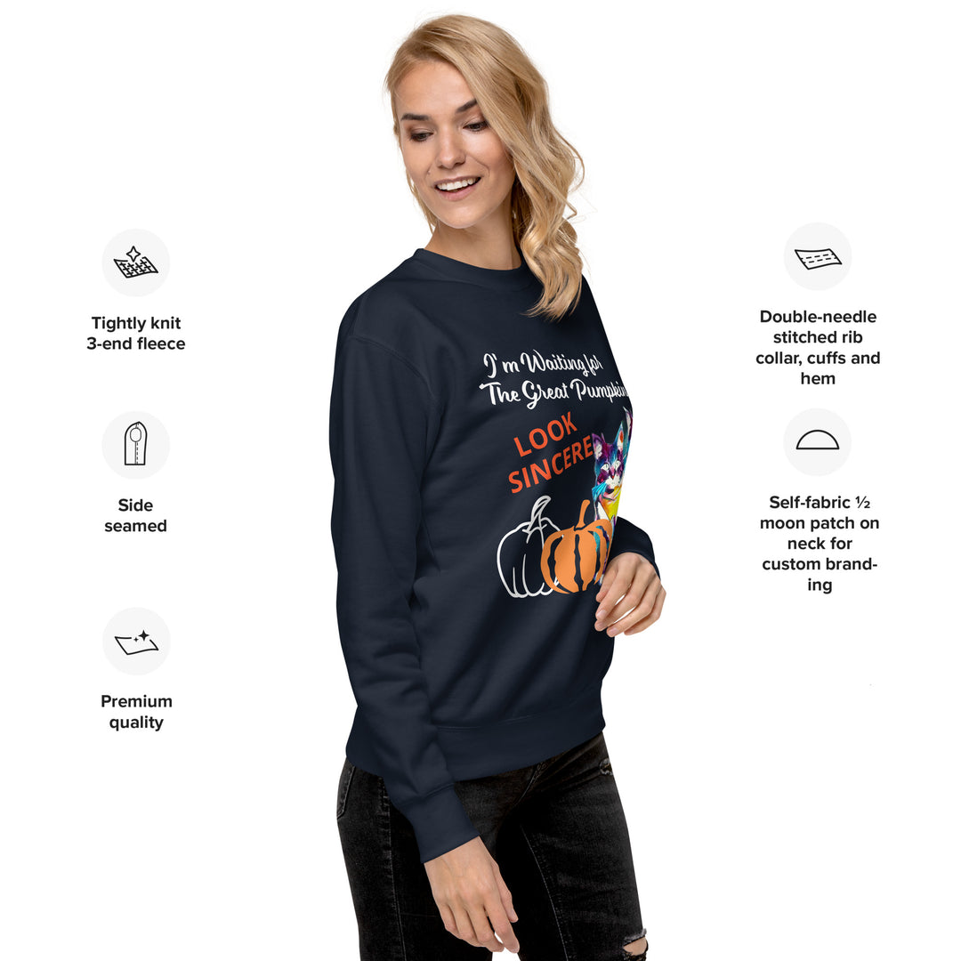Great Pumpkin, look sincere, Halloween, Unisex Premium Sweatshirt