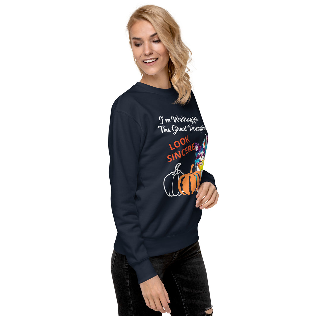 Great Pumpkin, look sincere, Halloween, Unisex Premium Sweatshirt