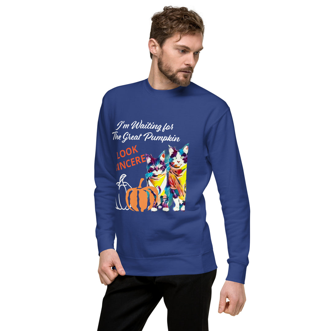 Great Pumpkin, look sincere, Halloween, Unisex Premium Sweatshirt