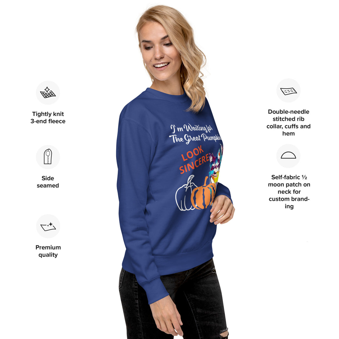 Great Pumpkin, look sincere, Halloween, Unisex Premium Sweatshirt