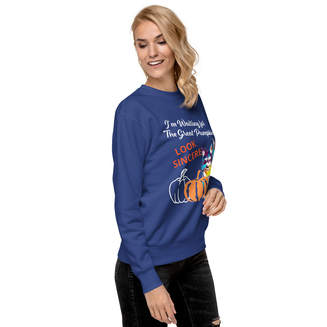 Great Pumpkin, look sincere, Halloween, Unisex Premium Sweatshirt