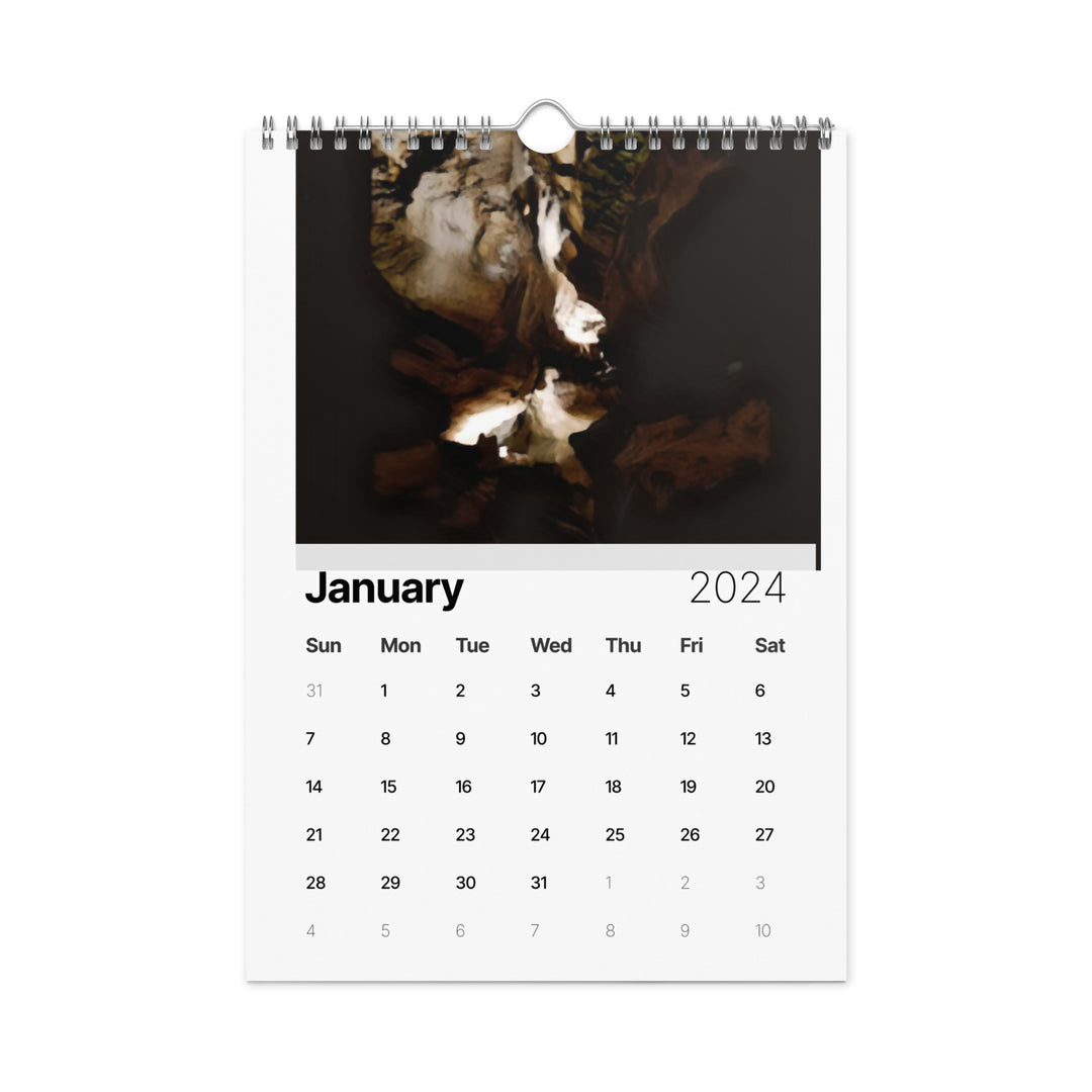 Cavern and Sky Wall calendar (2024)