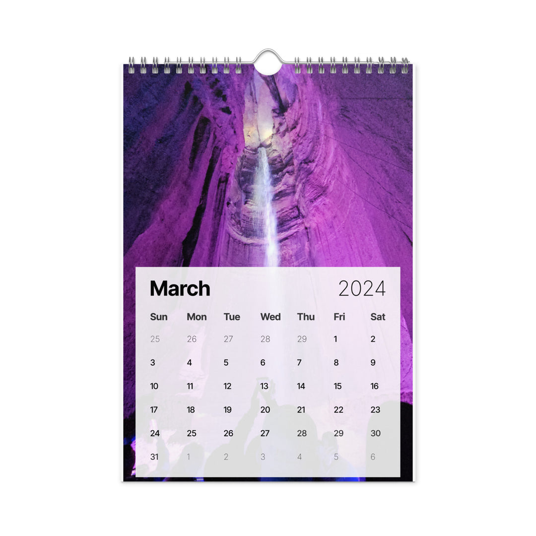 Cavern and Sky Wall calendar (2024)