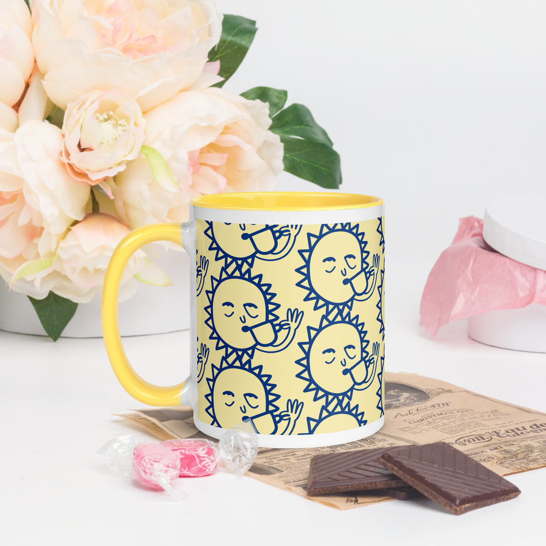 Sun Shiny Day Mug with Yellow Inside