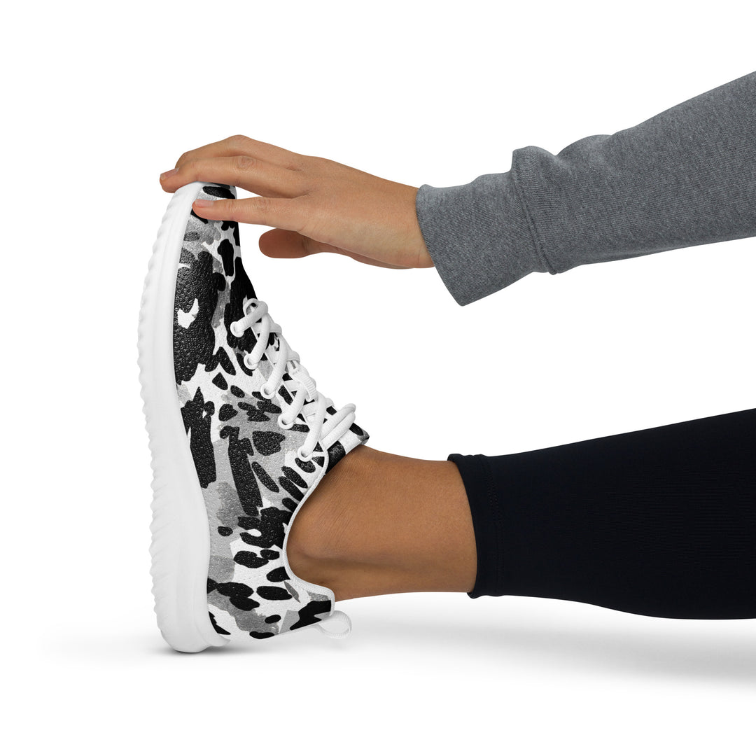 Black and white animal print Women’s athletic shoes