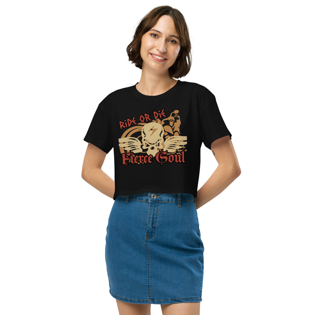 Ride or Die, Fierce Soul, Women’s crop top