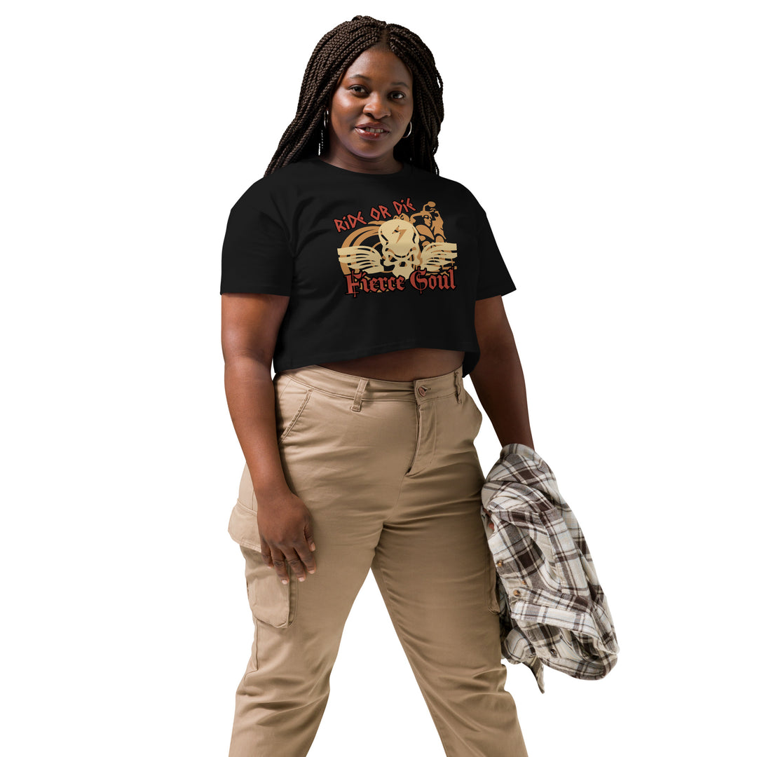 Ride or Die, Fierce Soul, Women’s crop top