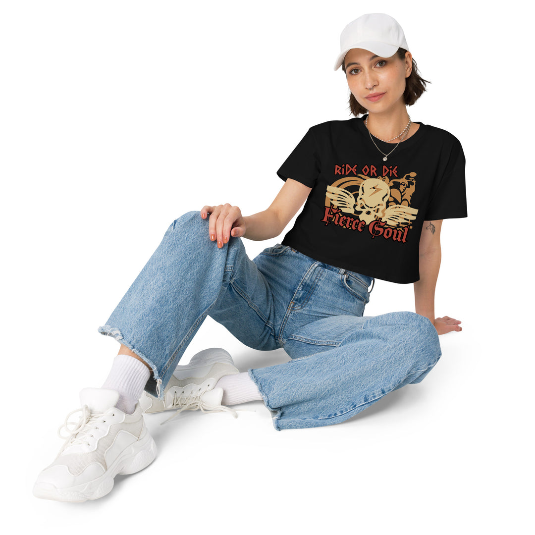 Ride or Die, Fierce Soul, Women’s crop top