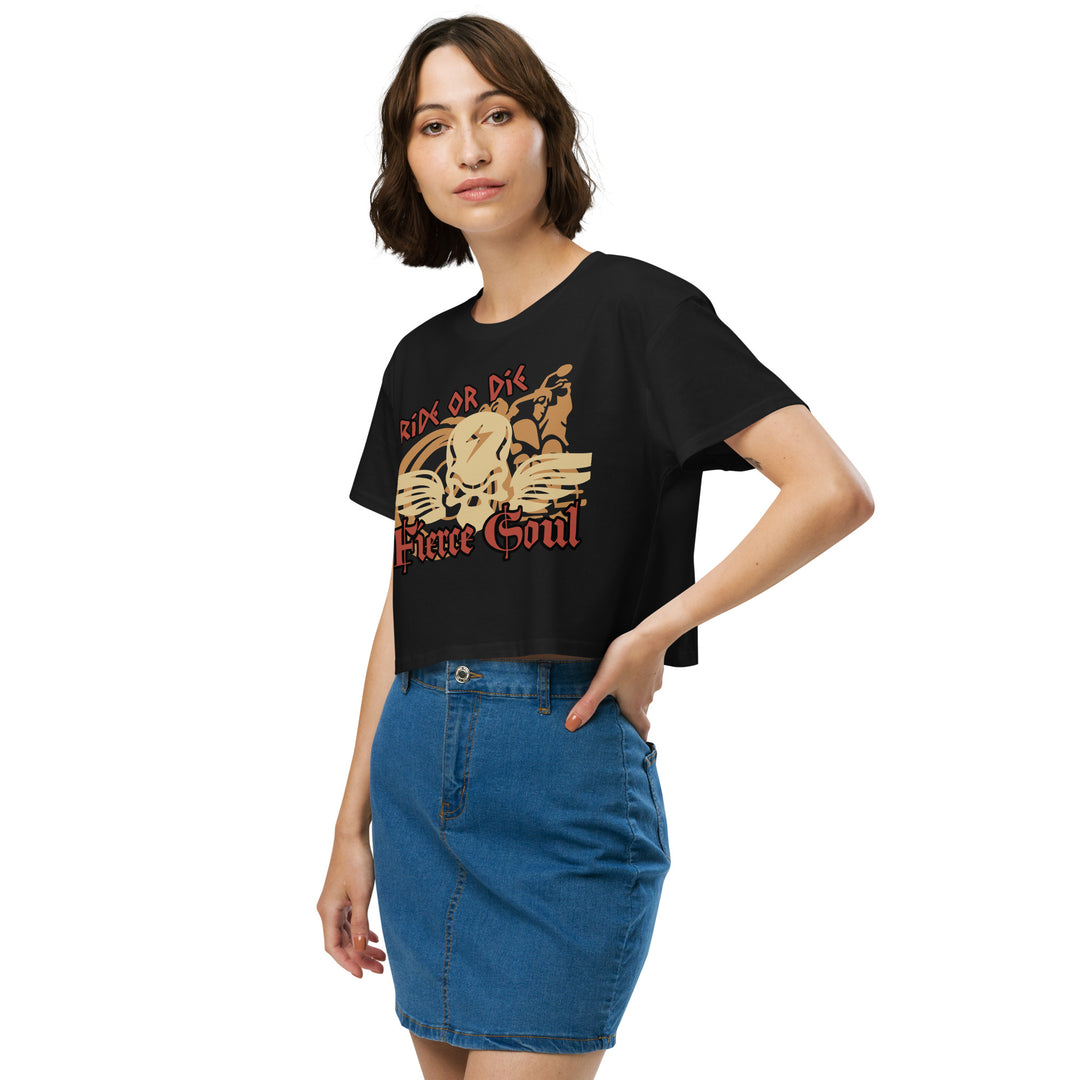 Ride or Die, Fierce Soul, Women’s crop top