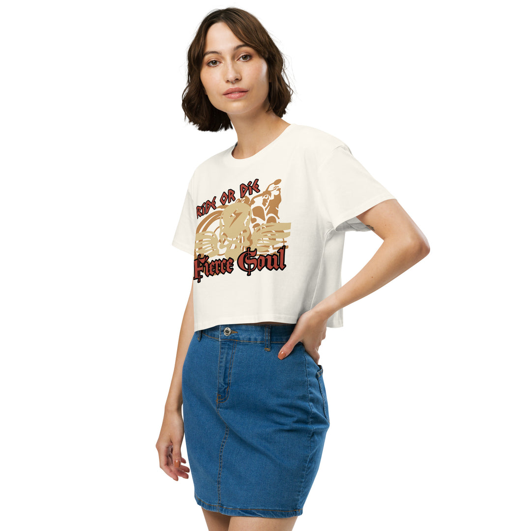 Ride or Die, Fierce Soul, Women’s crop top