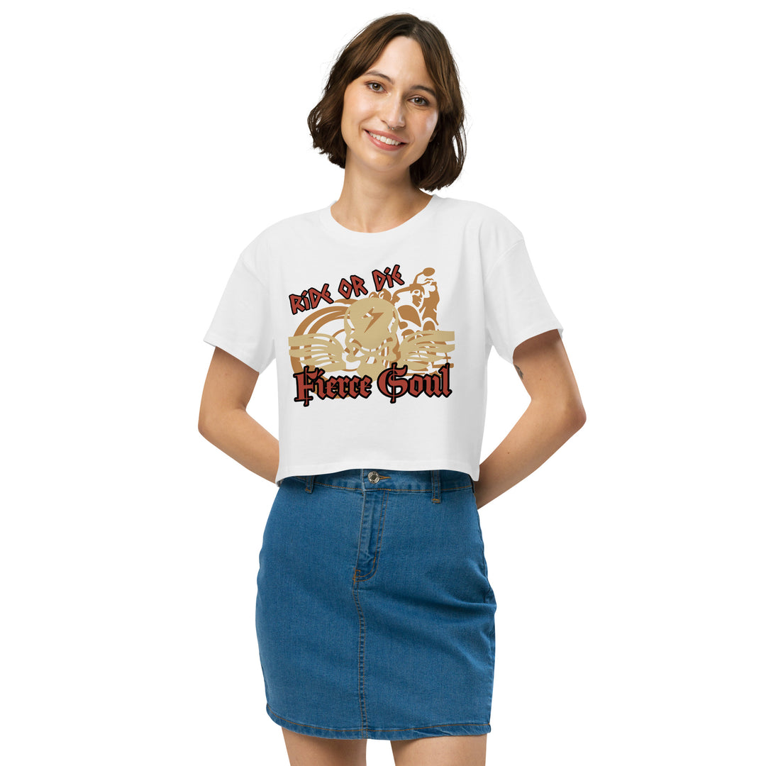 Ride or Die, Fierce Soul, Women’s crop top