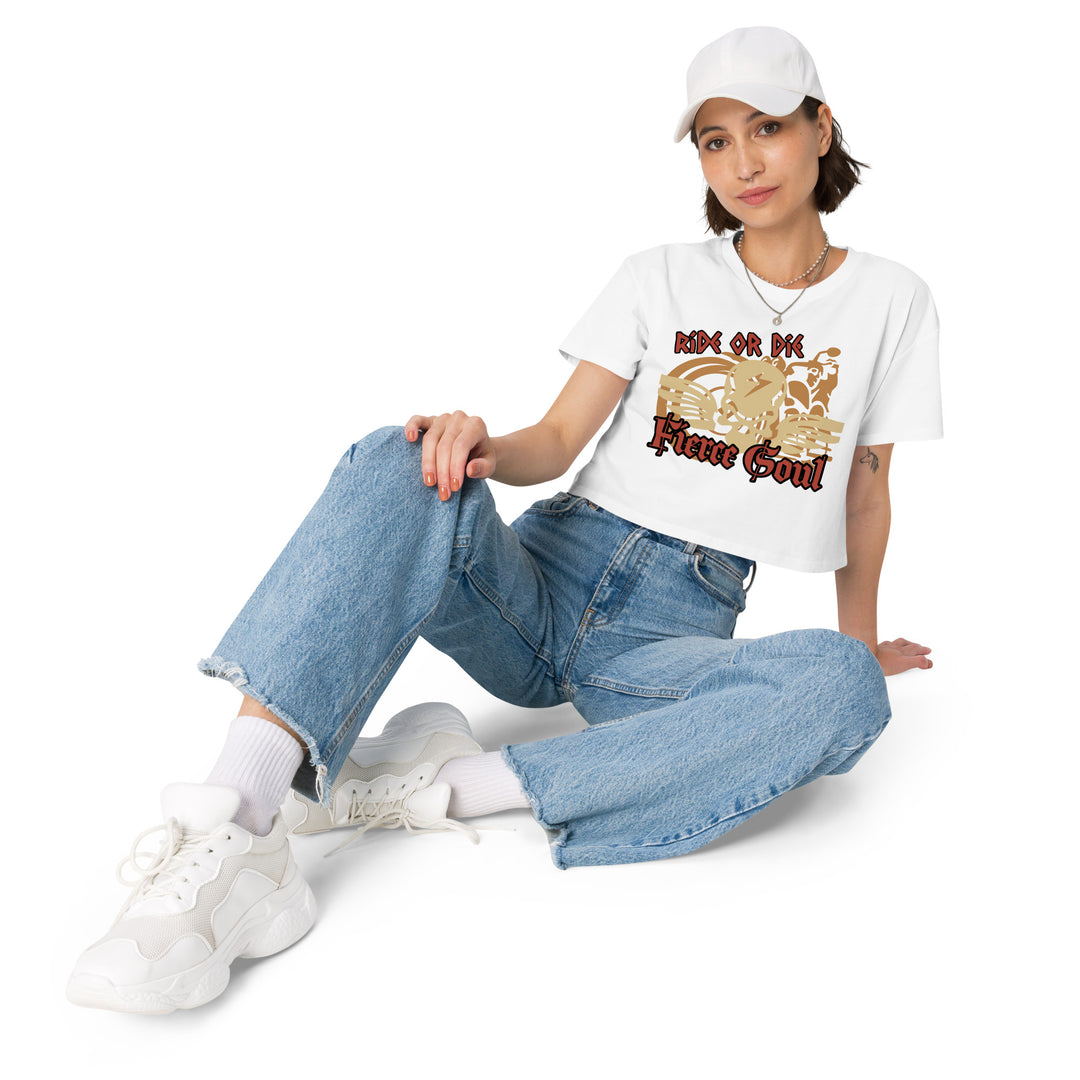 Ride or Die, Fierce Soul, Women’s crop top