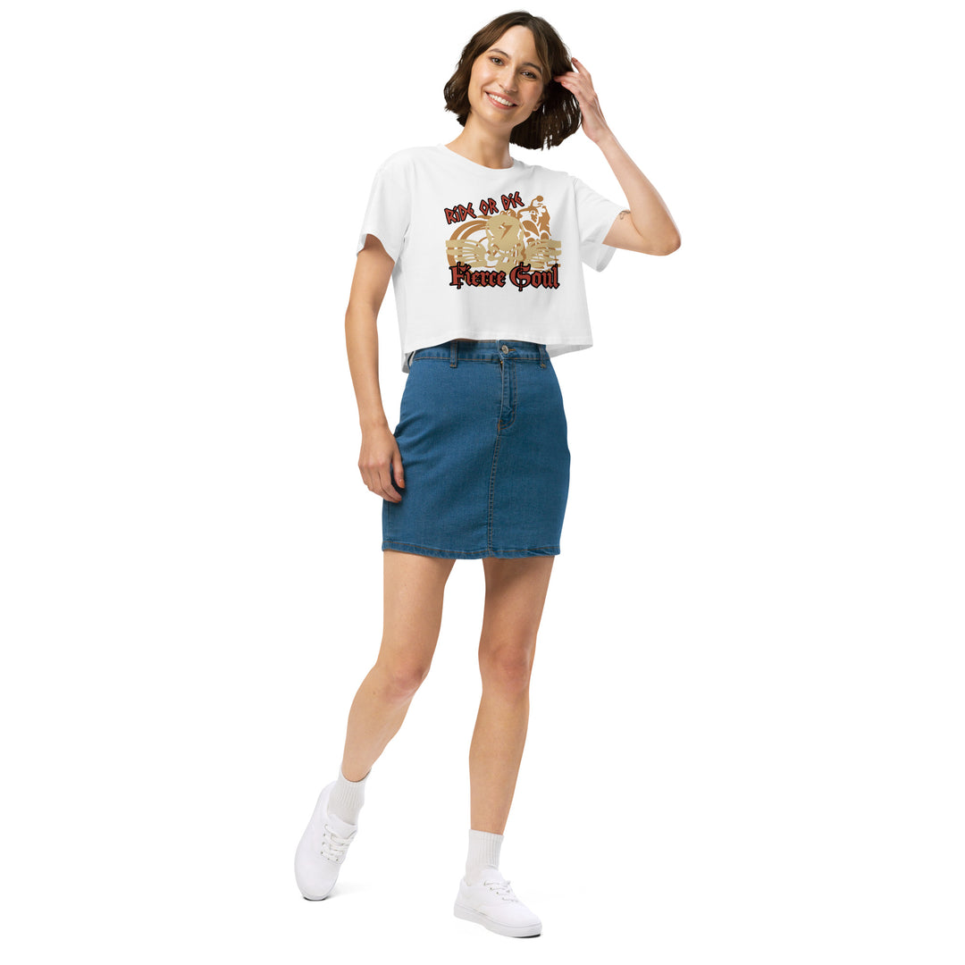 Ride or Die, Fierce Soul, Women’s crop top