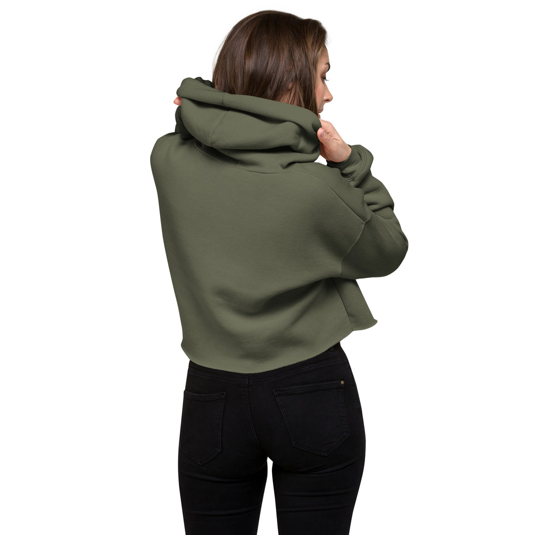 Orange Bat Signal,  Halloween Crop Hoodie