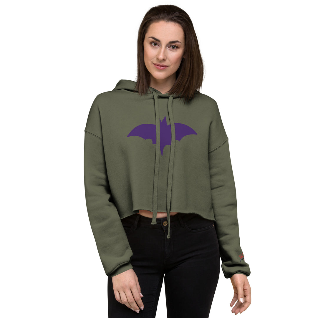 Bat Signal Crop Hoodie