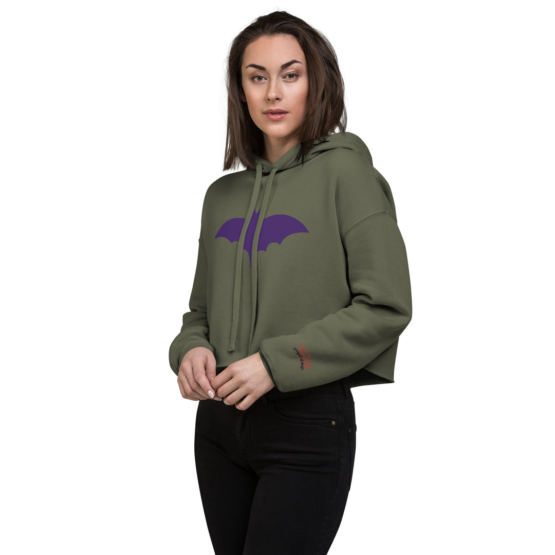 Bat Signal Crop Hoodie