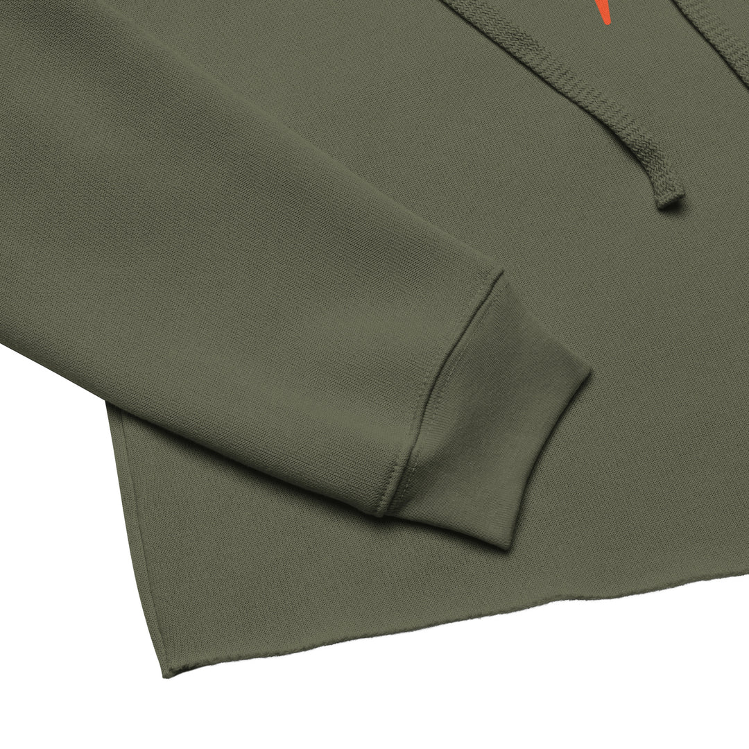 Orange Bat Signal,  Halloween Crop Hoodie
