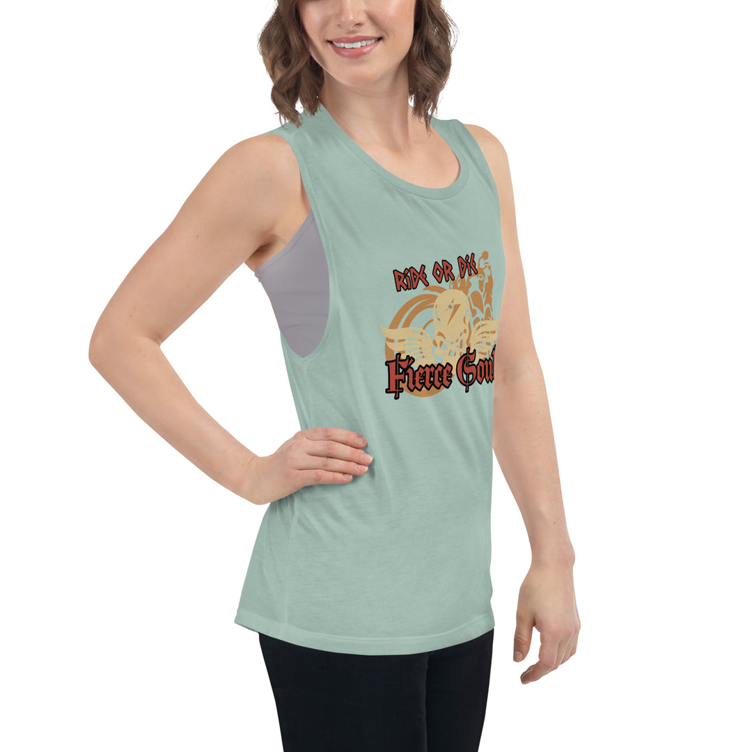 Ride or Die , Fierce Soul, Ladies’ Muscle Tank