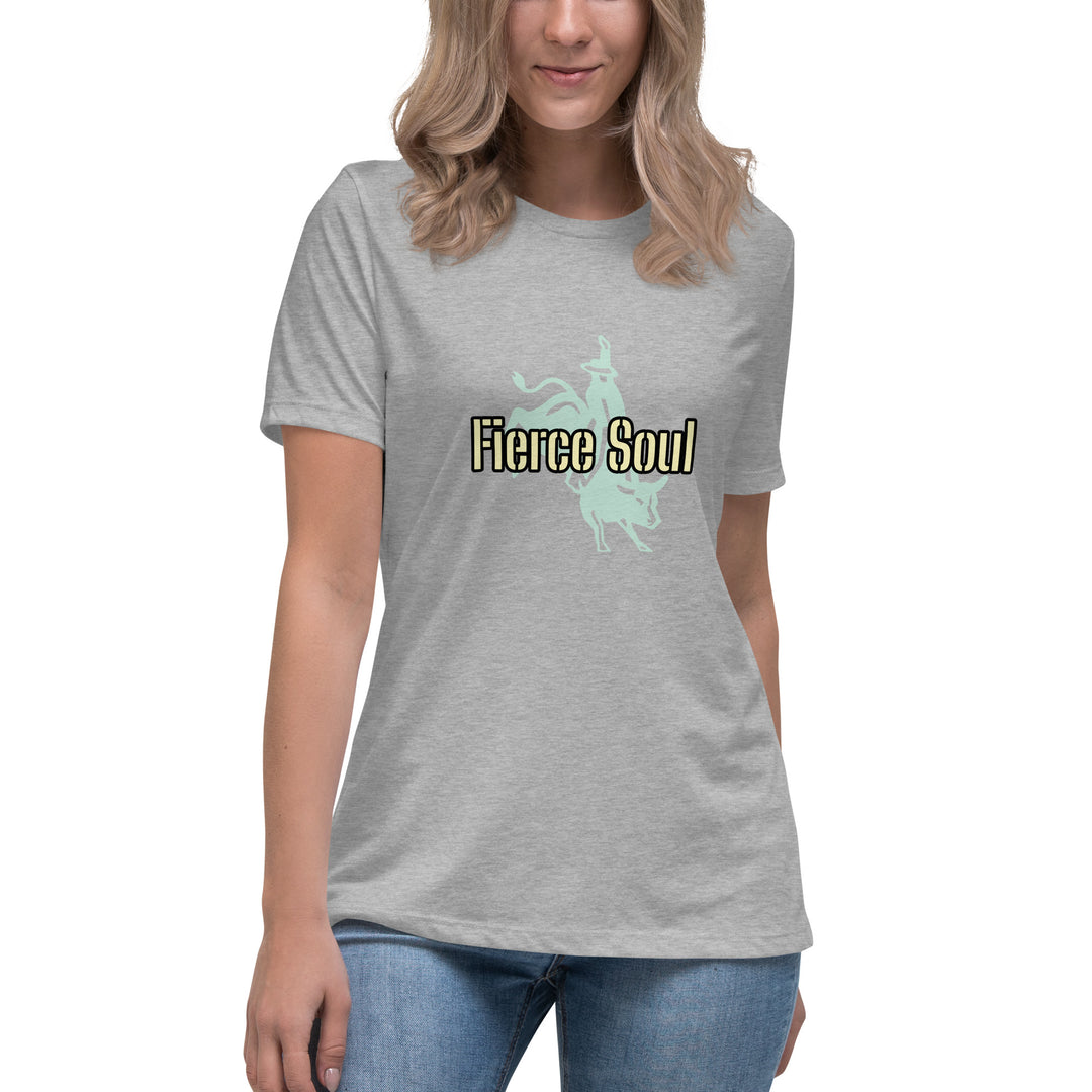 Fierce Soul, Bull Rider Women's Relaxed T-Shirt