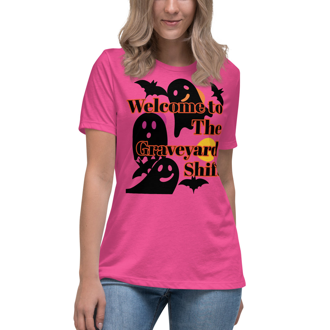 Welcome to the Graveyard Shift, Halloween, Women's Relaxed T-Shirt