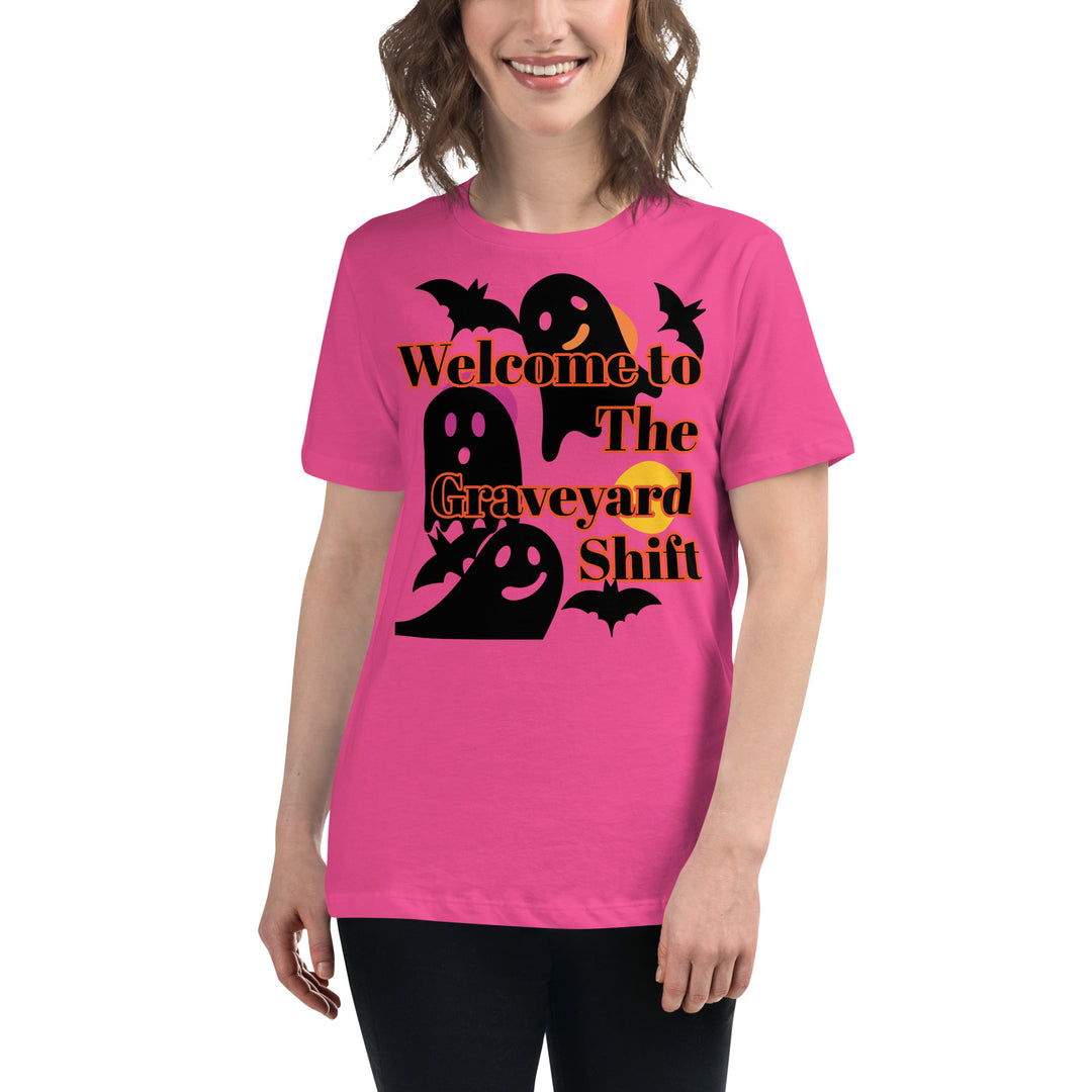 Welcome to the Graveyard Shift, Halloween, Women's Relaxed T-Shirt