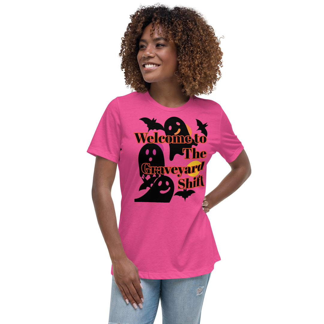 Welcome to the Graveyard Shift, Halloween, Women's Relaxed T-Shirt