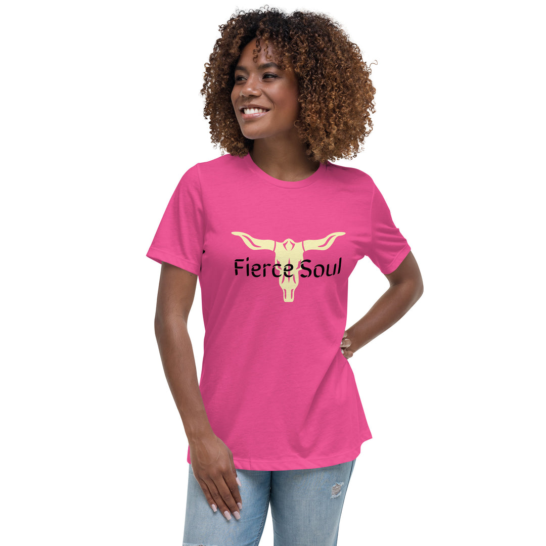 Fierce Soul, long horn Women's Relaxed T-Shirt