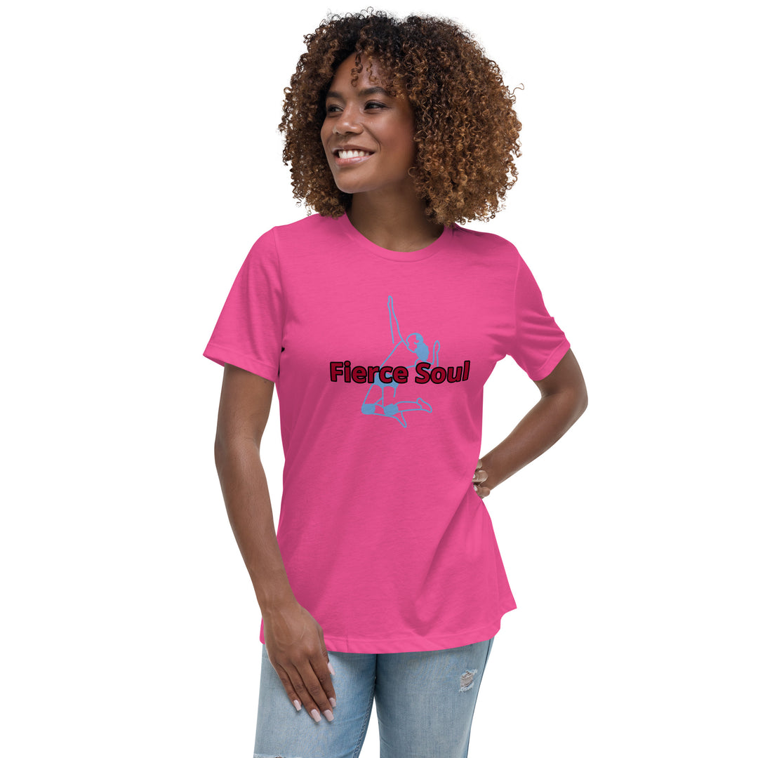 Volleyball Babe, Fierce Soul, Women's Relaxed T-Shirt