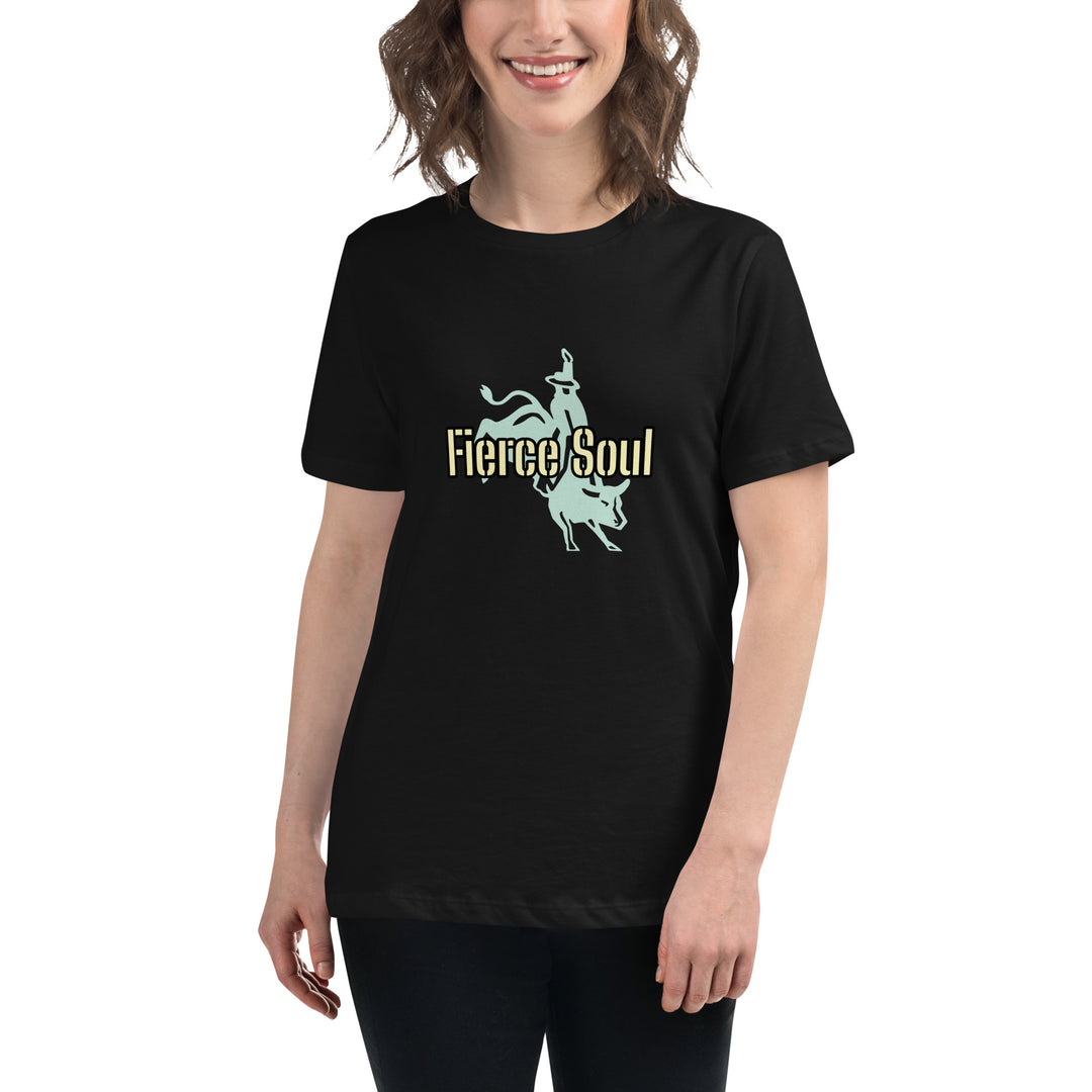 Fierce Soul, Bull Rider Women's Relaxed T-Shirt
