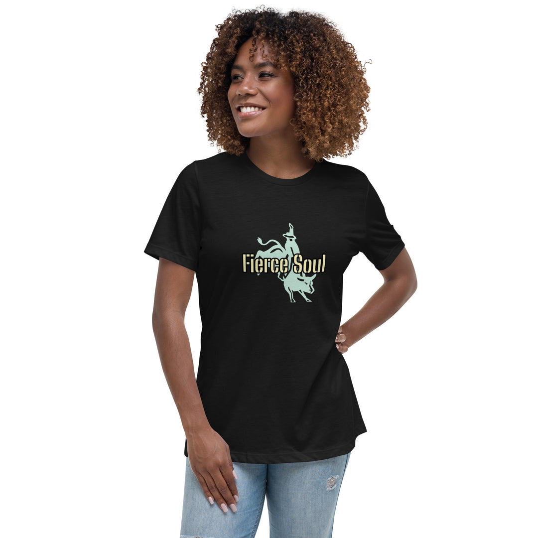 Fierce Soul, Bull Rider Women's Relaxed T-Shirt
