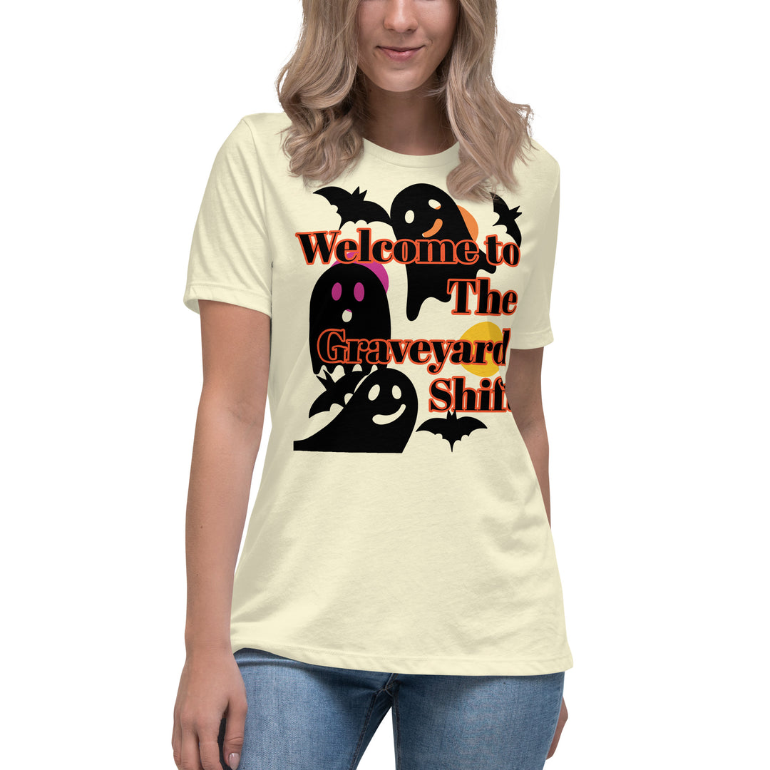 Welcome to the Graveyard Shift, Halloween, Women's Relaxed T-Shirt